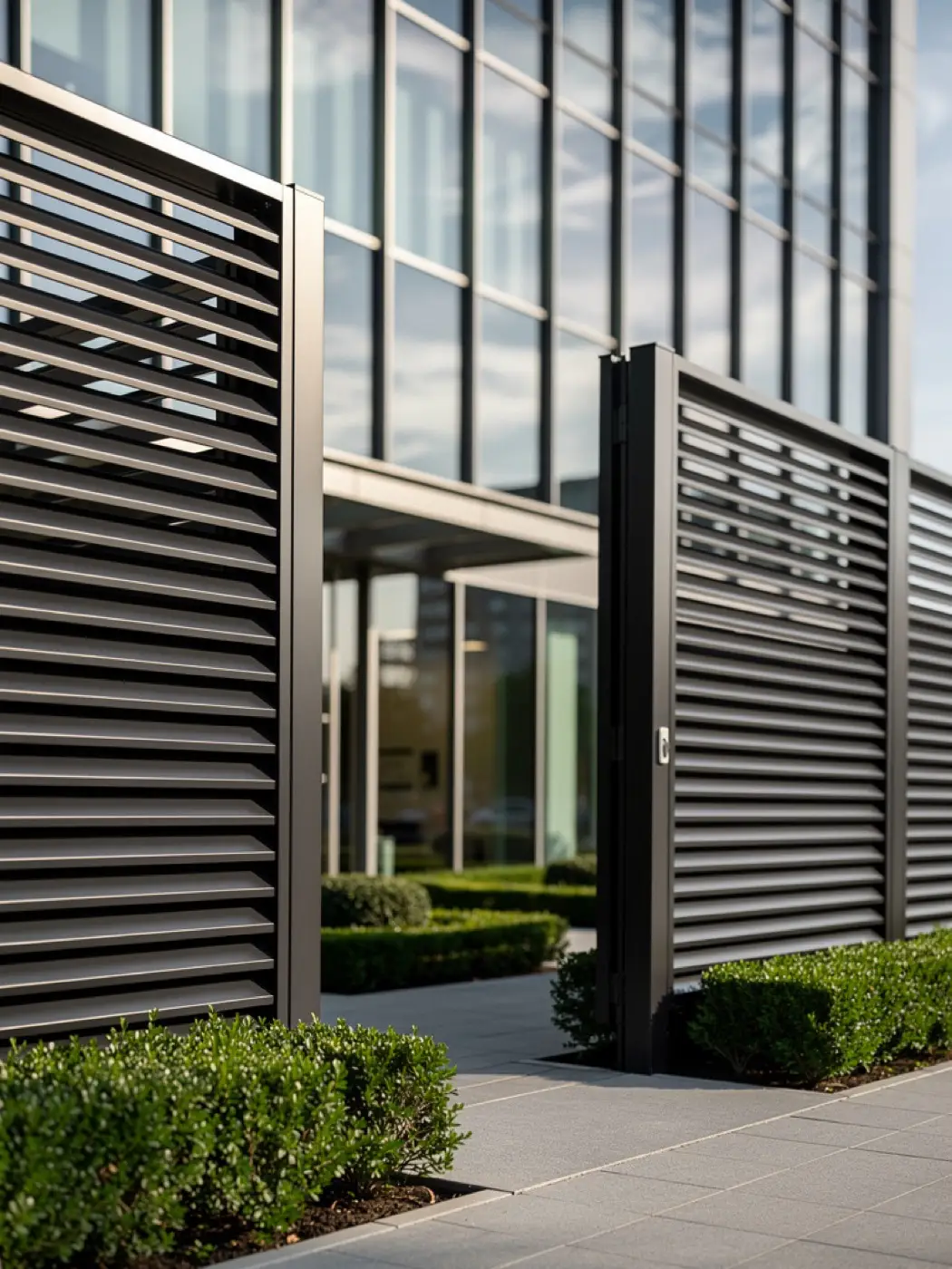 Recinzione LuxGuard — area commerciale