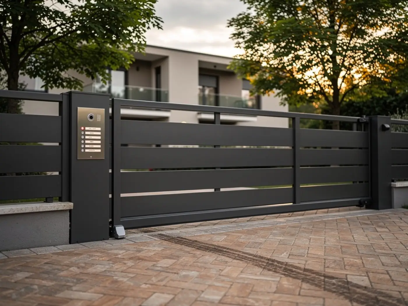 Recinzione LuxGuard — complesso residenziale